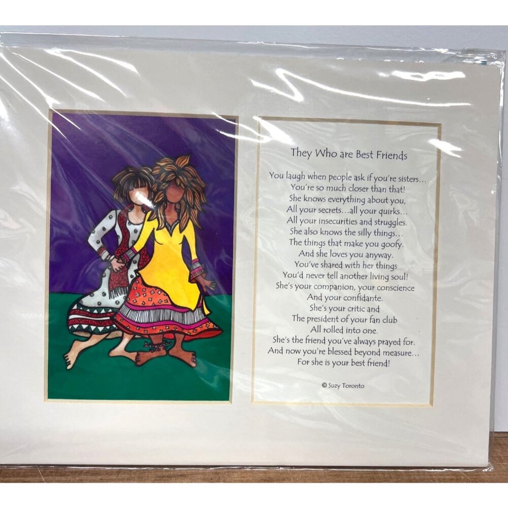 They Who Are Best Friends Art Print By Suzy Toronto Inspirational Wall Decor